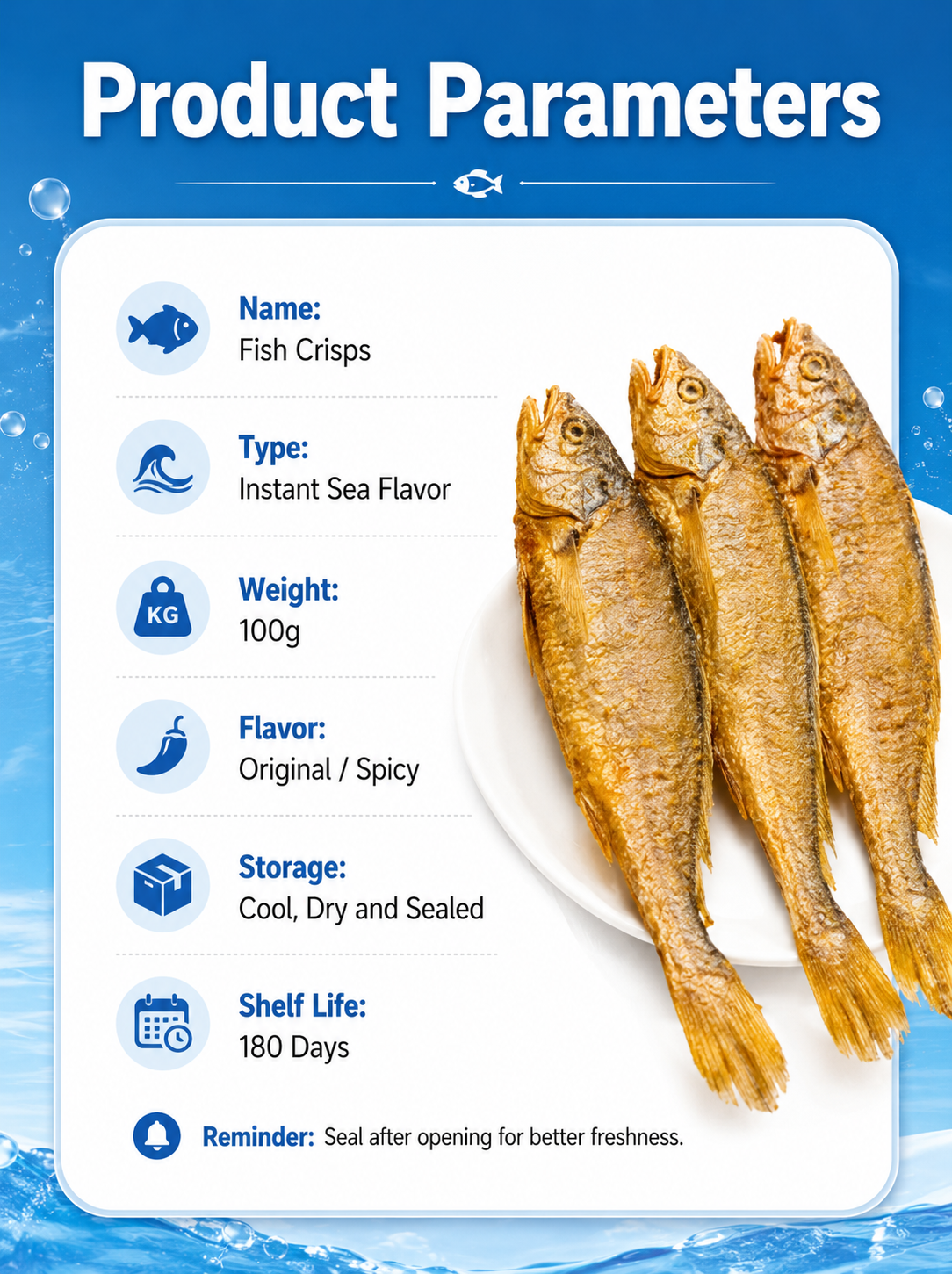 🐟️15g Pure Protein Per Pack|100% Wild Deep-Sea Fish Crisps -FD6U
