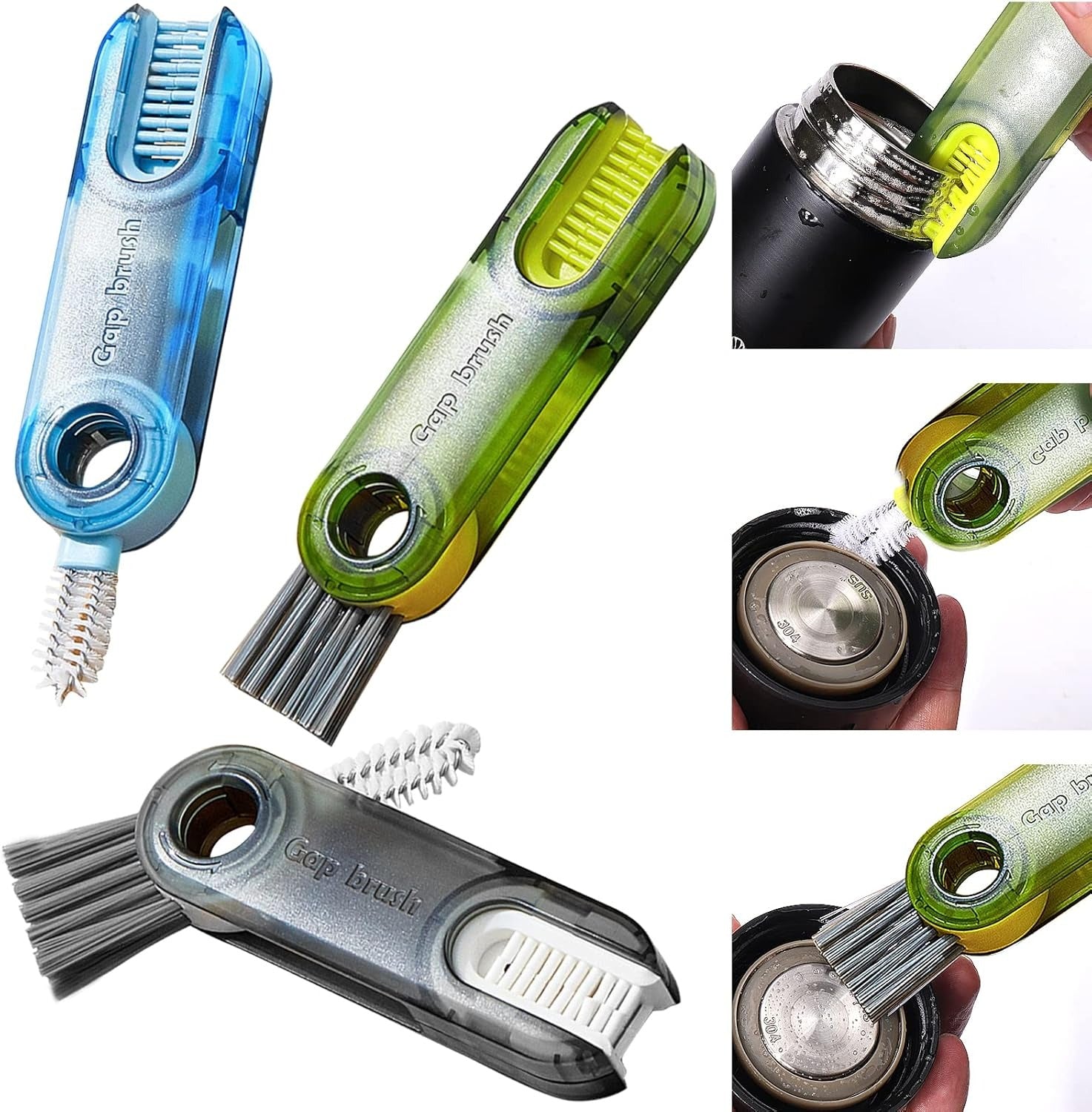 3 in 1 Multipurpose Bottle Gap Cleaner Brush-SR