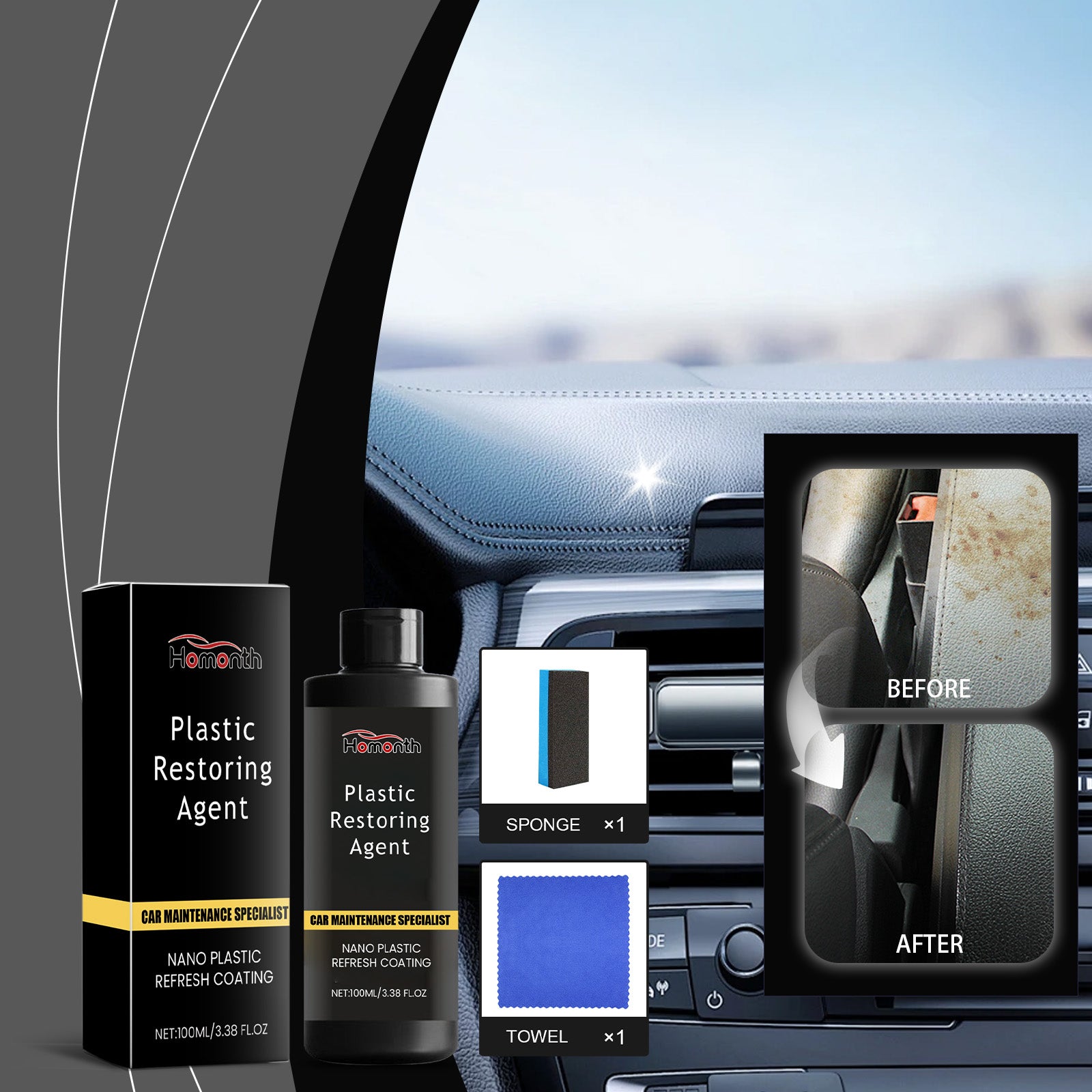 Homonth Automotive Nano-Plastic Repair Agent