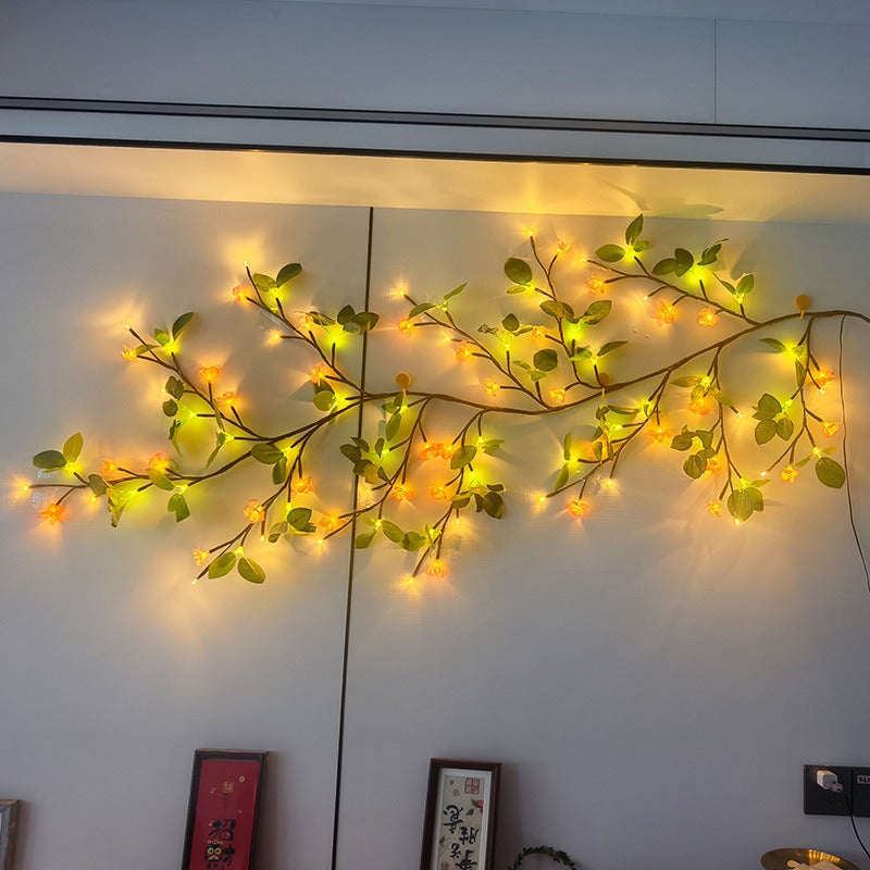 LED bendable shaped butterfly, flower, leaf and rattan lamp-SR