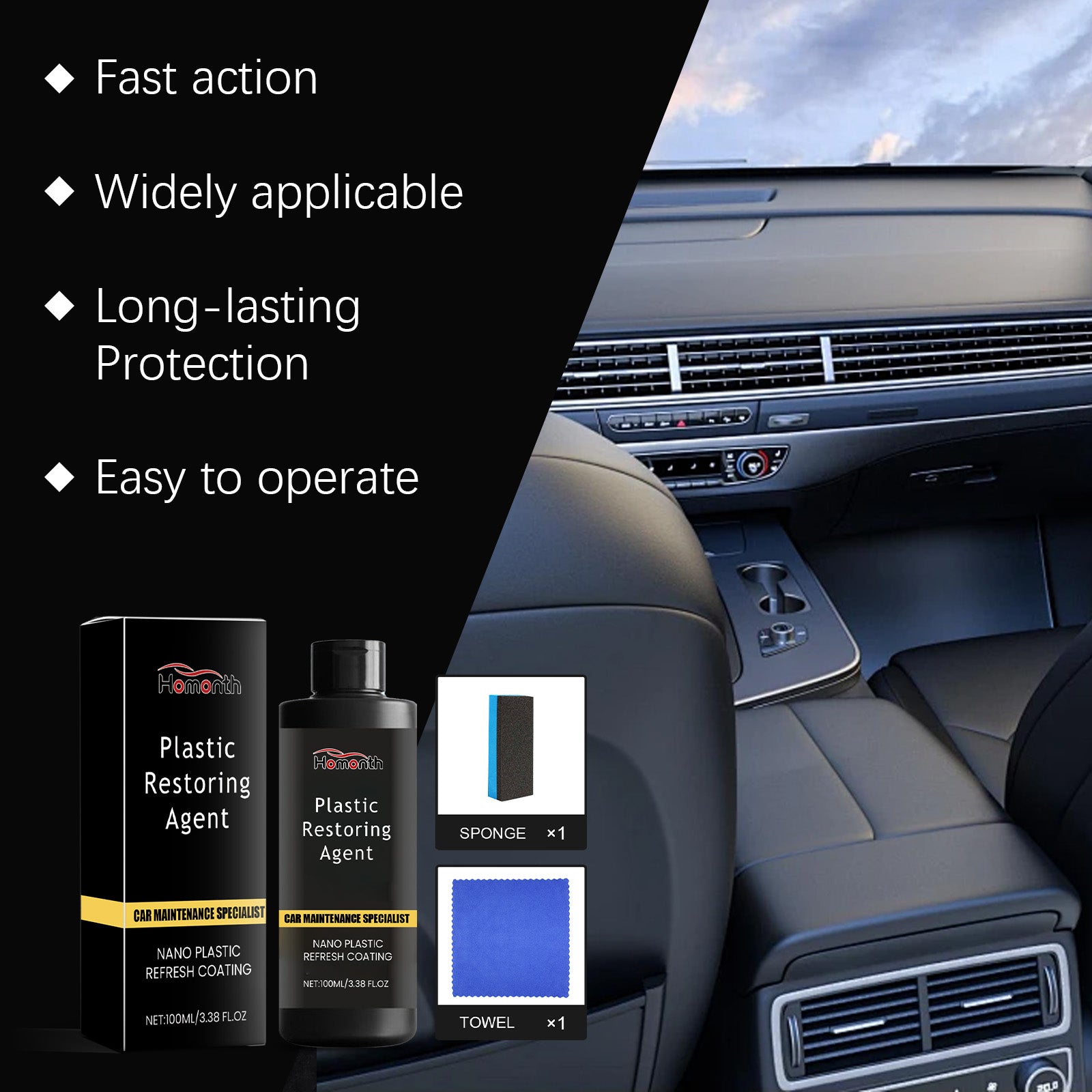 Homonth Automotive Nano-Plastic Repair Agent