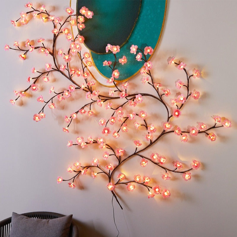 LED bendable shaped butterfly, flower, leaf and rattan lamp-SR