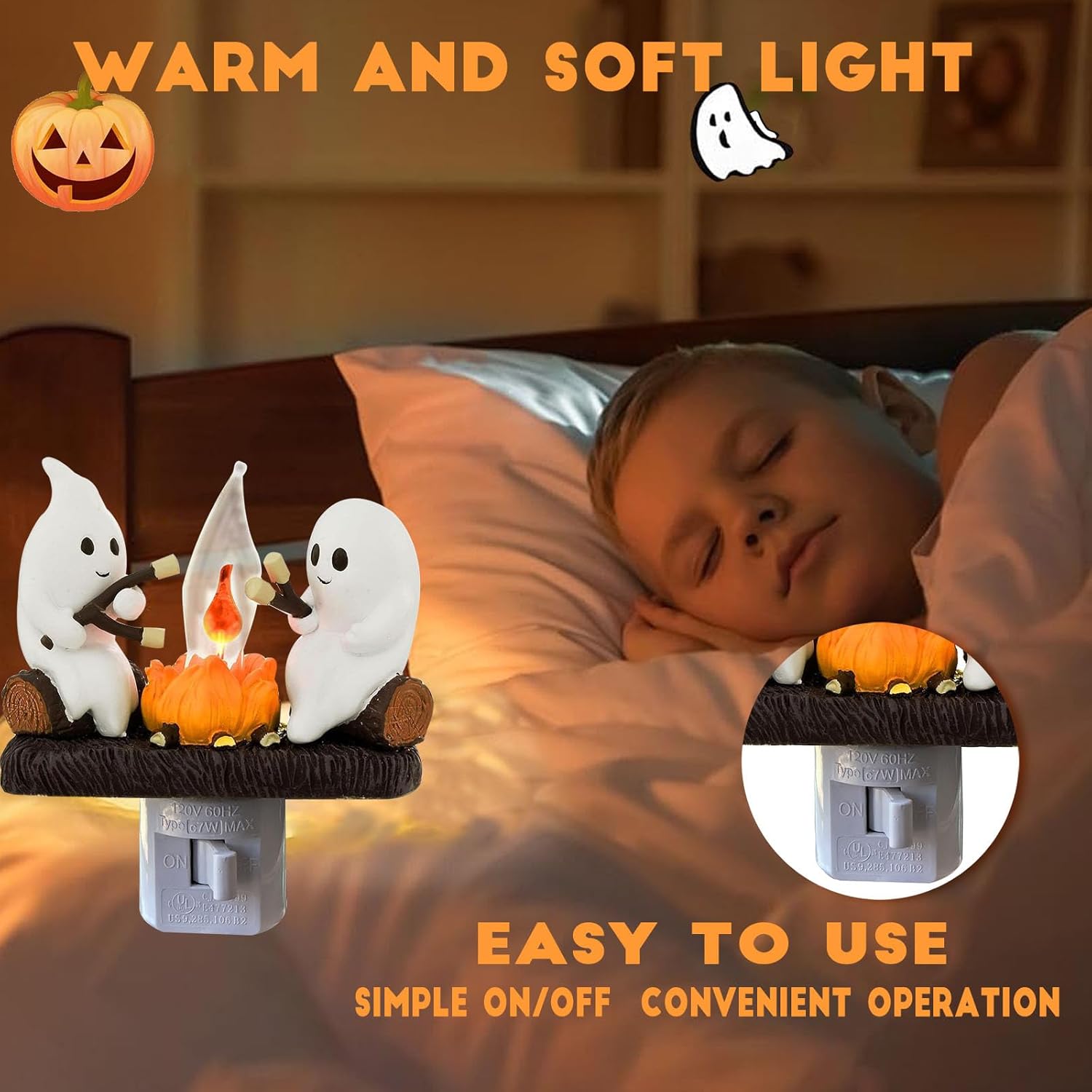 Ghost Campfire Nightlight