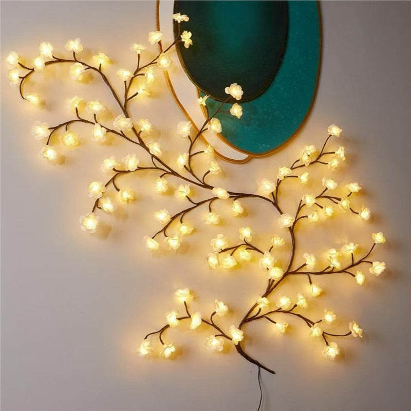 LED bendable shaped butterfly, flower, leaf and rattan lamp-SR